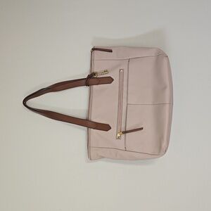 Fossil Large Grey Leather Tote bag